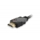 Cabo adaptador HDMI Macho a VGA Fêmea preto 20cm