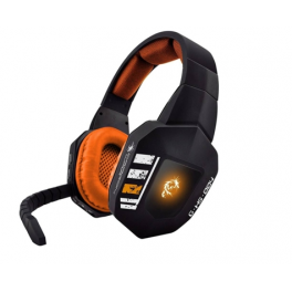 Auscultadores Gaming Pro Aegis Preto e Laranja DRAGON WAR