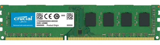 Memórias DDR3 Crucial