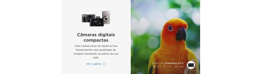 Câmaras Fotográficas Digitais Compactas